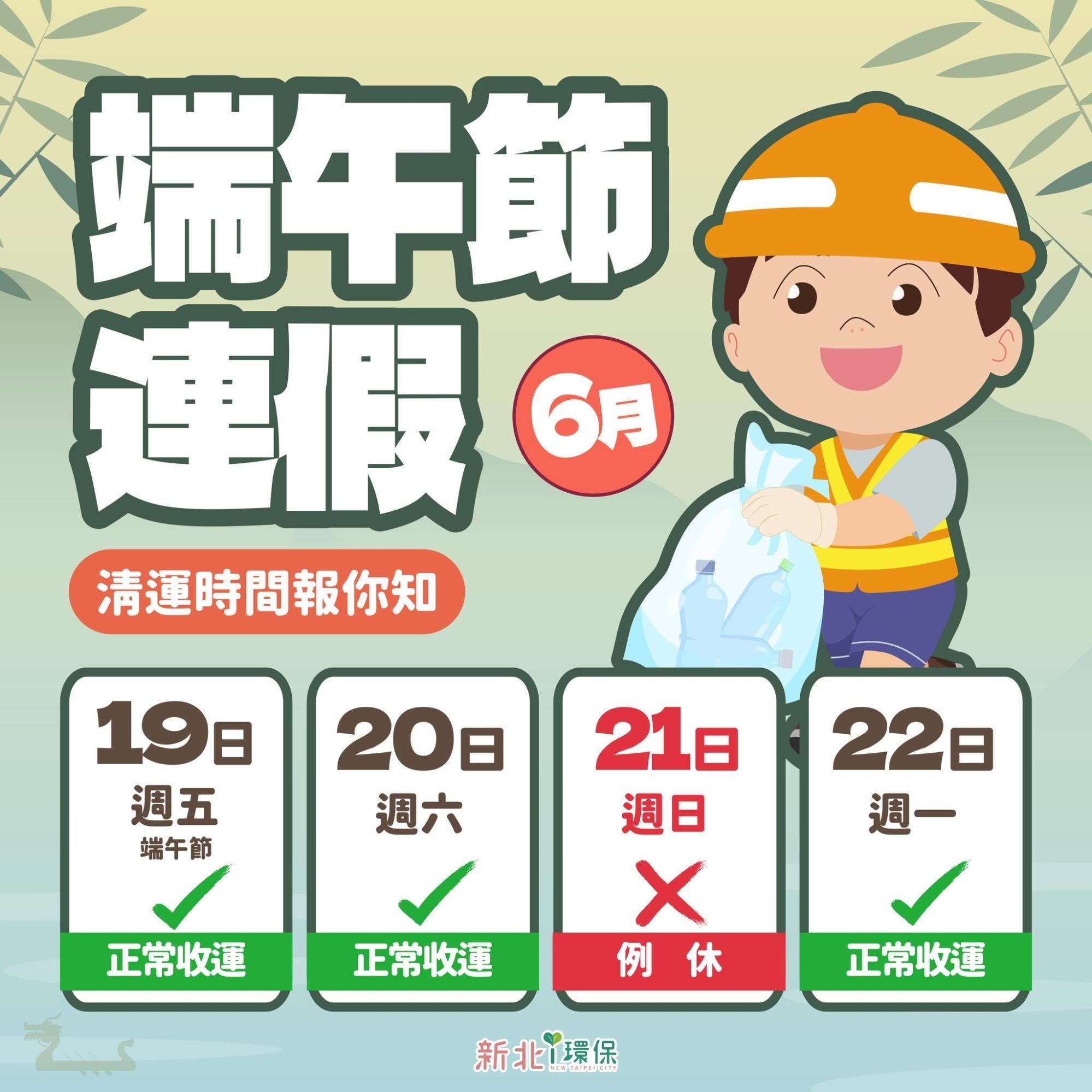 端午連假垃圾車-2026端午節垃圾車時間-垃圾車清運時間查詢-各縣市垃圾車時間-台北垃圾車端午節-新北垃圾車清運-端午連假垃圾怎麼丟-垃圾車APP推薦-清潔隊垃圾收運-2026連假生活資訊