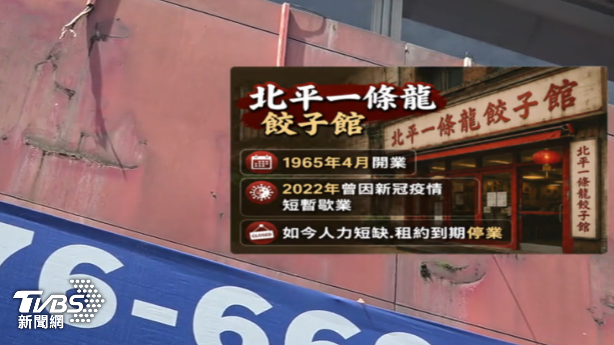 西門町老字號餃子館停業。（圖／TVBS）