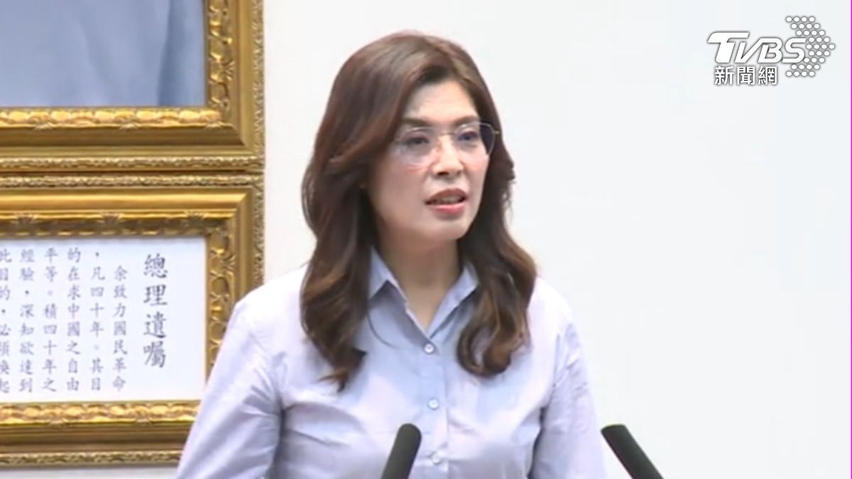 國民黨主席鄭麗文召開訪美成果記者會，表示此次收穫超乎預期。（圖／TVBS）