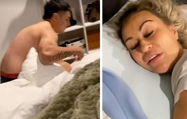 男子驚見19歲親生兒子（左）與自己的女友（右）同床，兩人還衣衫不整令他崩潰。（圖／翻攝 Bored Panda）