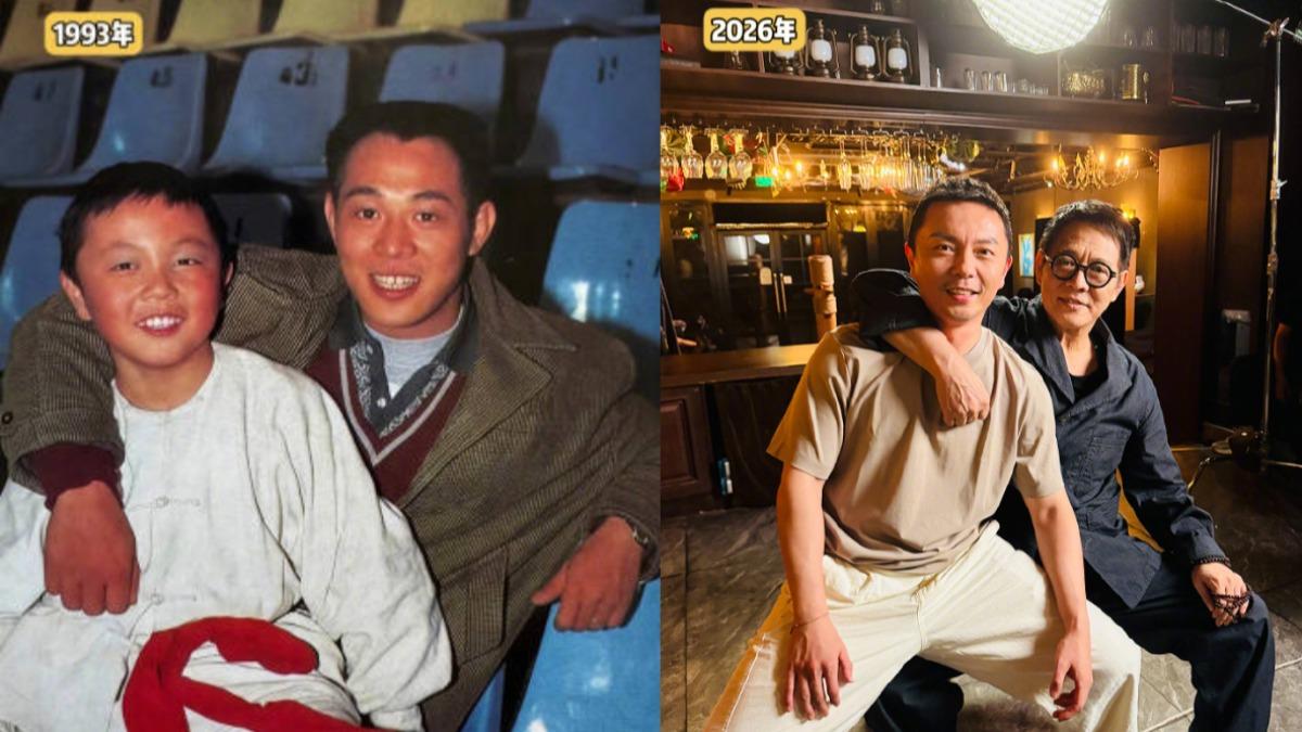 《新少林五祖》最強父子檔重聚! 李連杰33年後同框「兒子」謝苗掀回憶殺