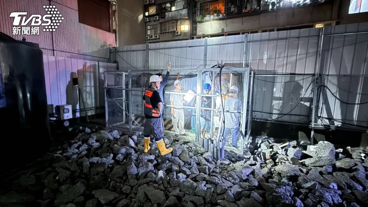 北市中山區突大停電!2866戶一片黑 工地變電箱短路冒濃煙