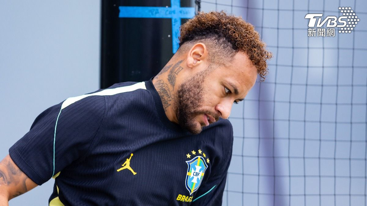 巴西球星內馬爾（Neymar）因小腿傷勢持續未上場。(圖／達志影像美聯社)