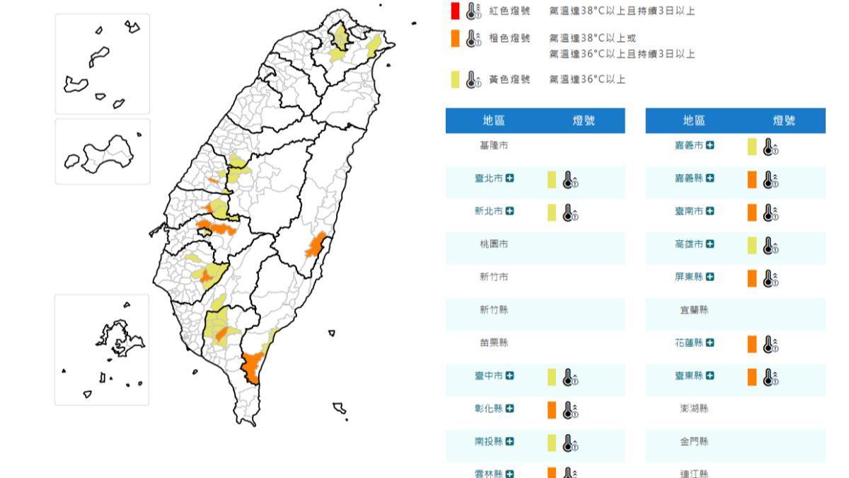 天氣/烤番薯!13縣市高溫資訊 雙北熱飆36度