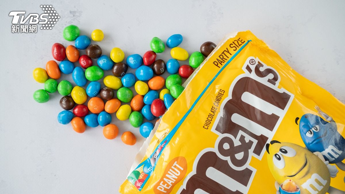 M&M’s巧克力「2種經典顏色」恐消失。（示意圖／shutterstock 達志影像）