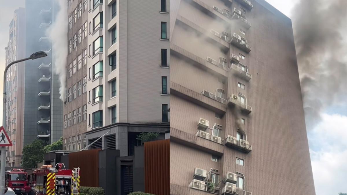 台北市內湖區今（20）日下午3時許發生一起恐怖火警。（圖／翻攝自Threads@loveml0501授權提供）