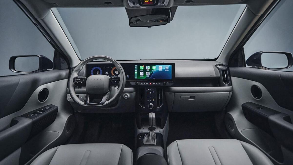 Hyundai i20內裝全面數位化,雙12.3吋螢幕成科技亮點。(圖/Hyundai)