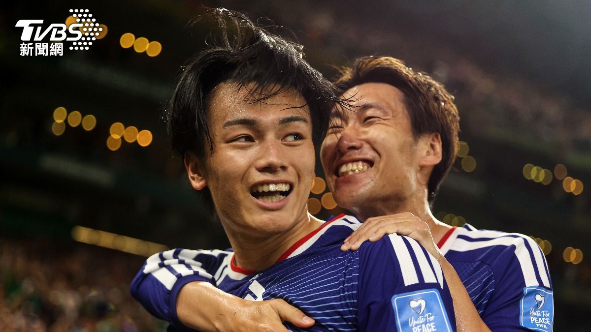 日本在F組第二戰憑藉壓倒性表現、以4:0擊敗突尼西亞。(圖/達志影像美聯社)
