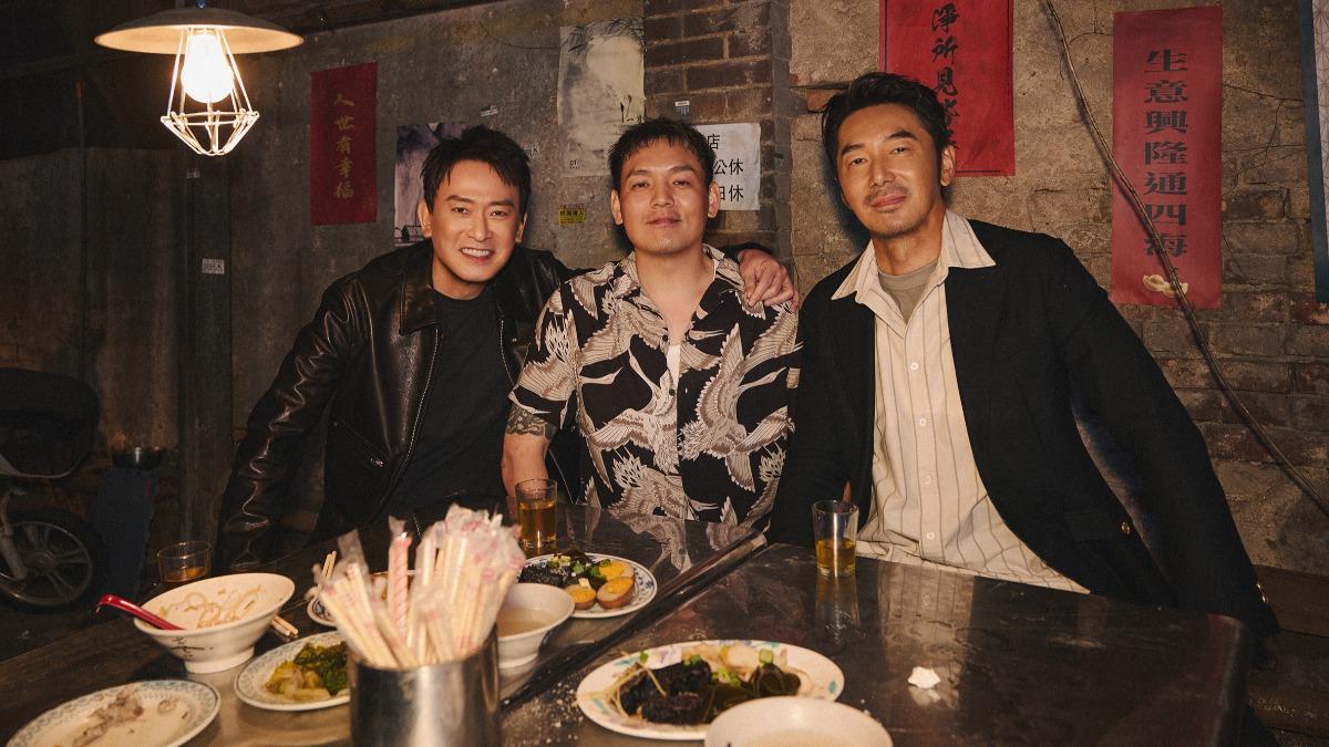 王識賢（左起）、春風、李李仁夢幻聯動。（圖／混血兒娛樂提供)