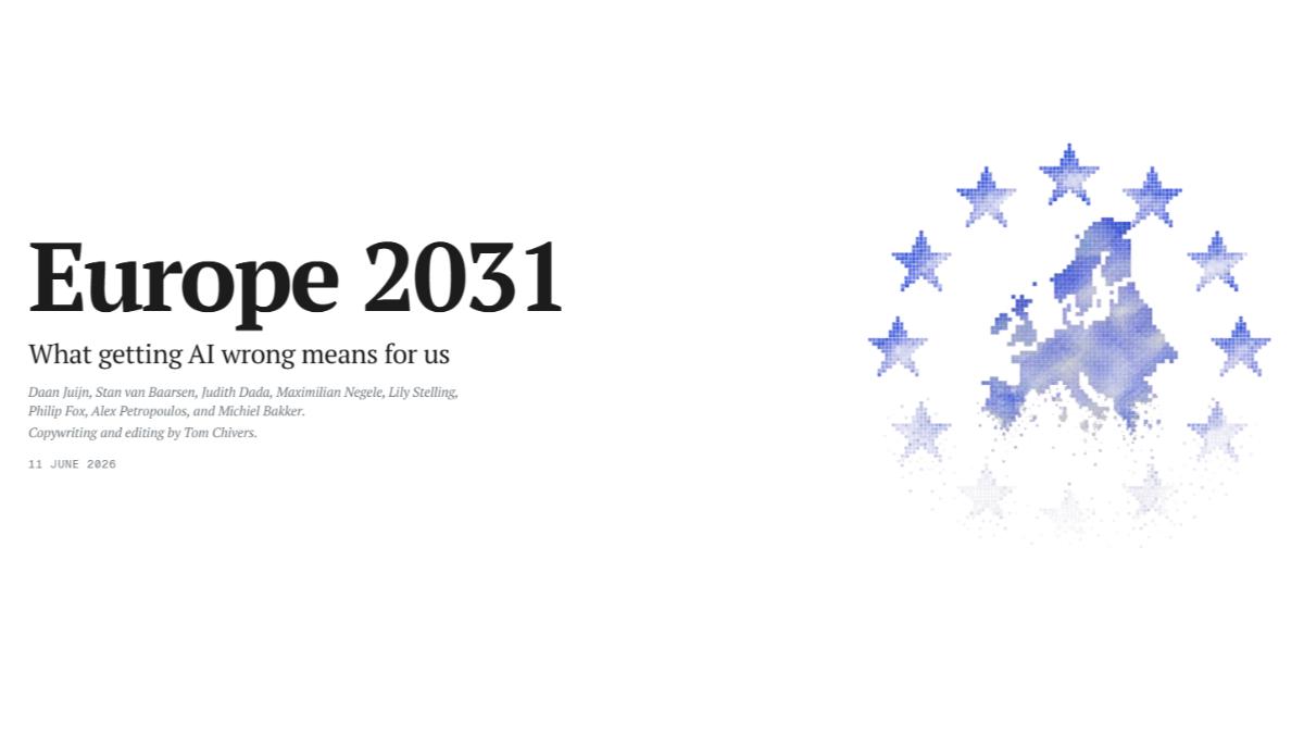 《Europe 2031》引爆歐盟AI主權危機。（圖 / Europe 2031官網）