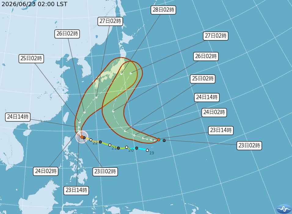 颱風-米克拉颱風-強颱-颱風假-雙颱共舞-最新颱風路徑-最新颱風動態