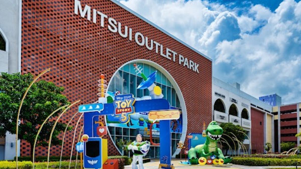 MITSUI OUTLET PARK的迪士尼造景。（圖／迪士尼提供）