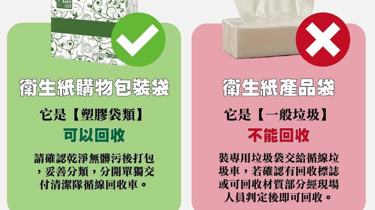 衛生紙包裝可回收！環保局授「分辨方法」　做錯最重恐噴6000元