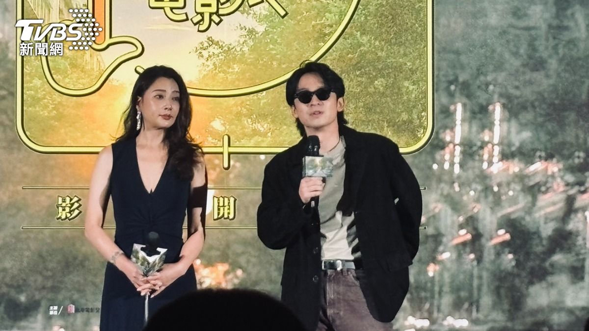 董子健、殷桃代表《我親愛的安德烈》來台交流。(圖/羅子欣攝)