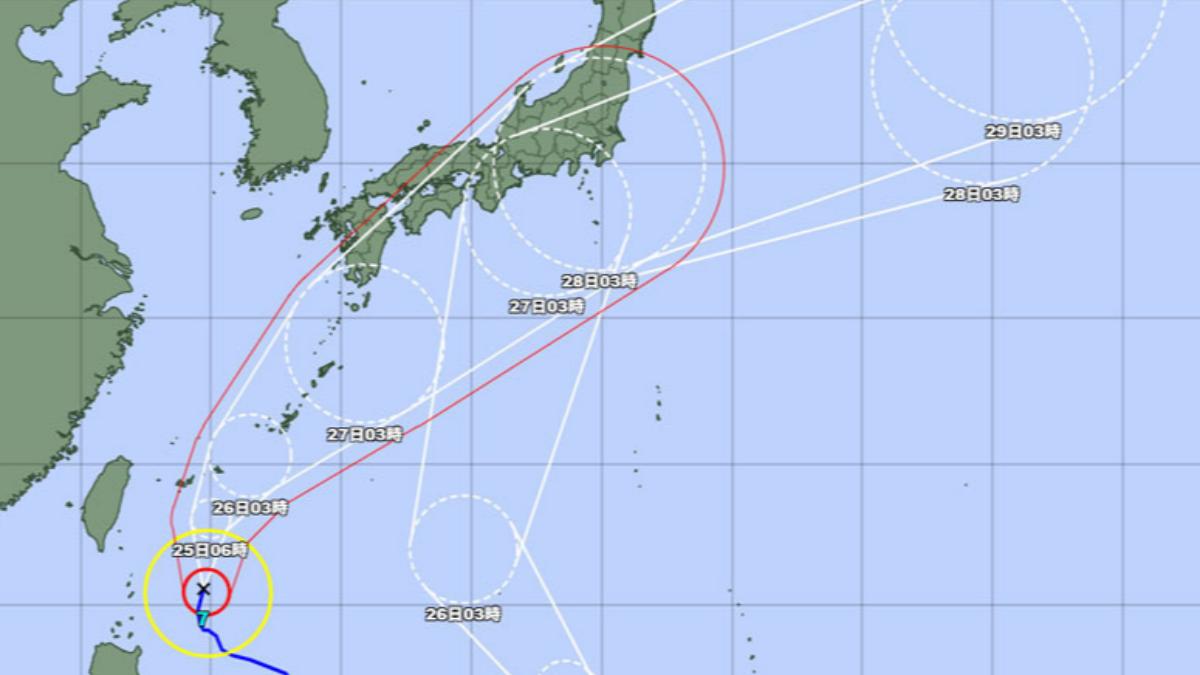 根據日本氣象廳最新觀測，目前西北太平洋正迎來「雙颱共舞」局面。(圖/翻攝自日本氣象廳)