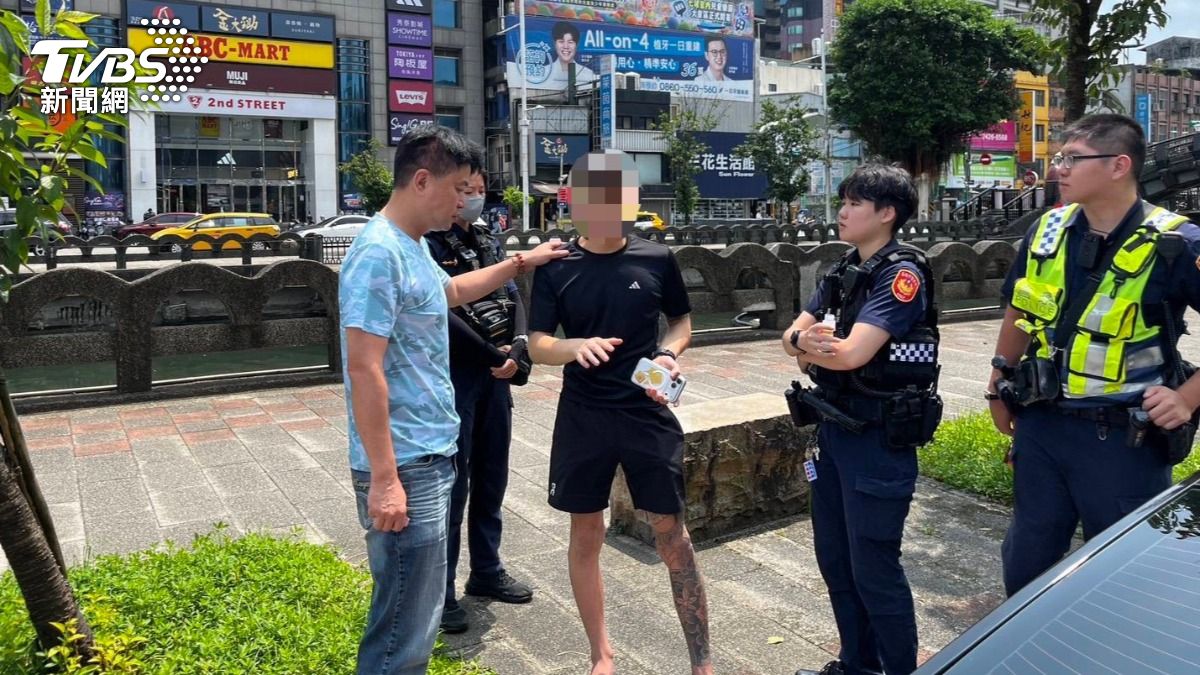 案發五小時後，警方逮到人。（圖／TVBS）