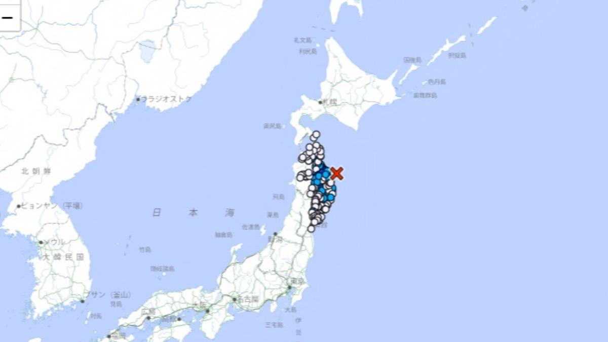 日本東北規模4.7地震!青森縣最大震度4 3地區明顯搖晃