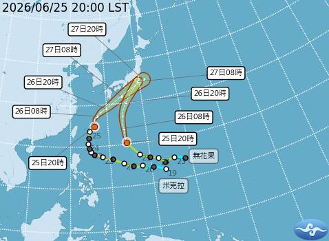 米克拉颱風-颱風最新路徑-颱風最新動態-颱風位置
