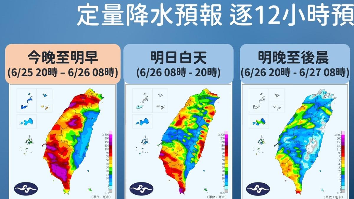 高屏地區週五白天紫爆。(圖/氣象署提供)