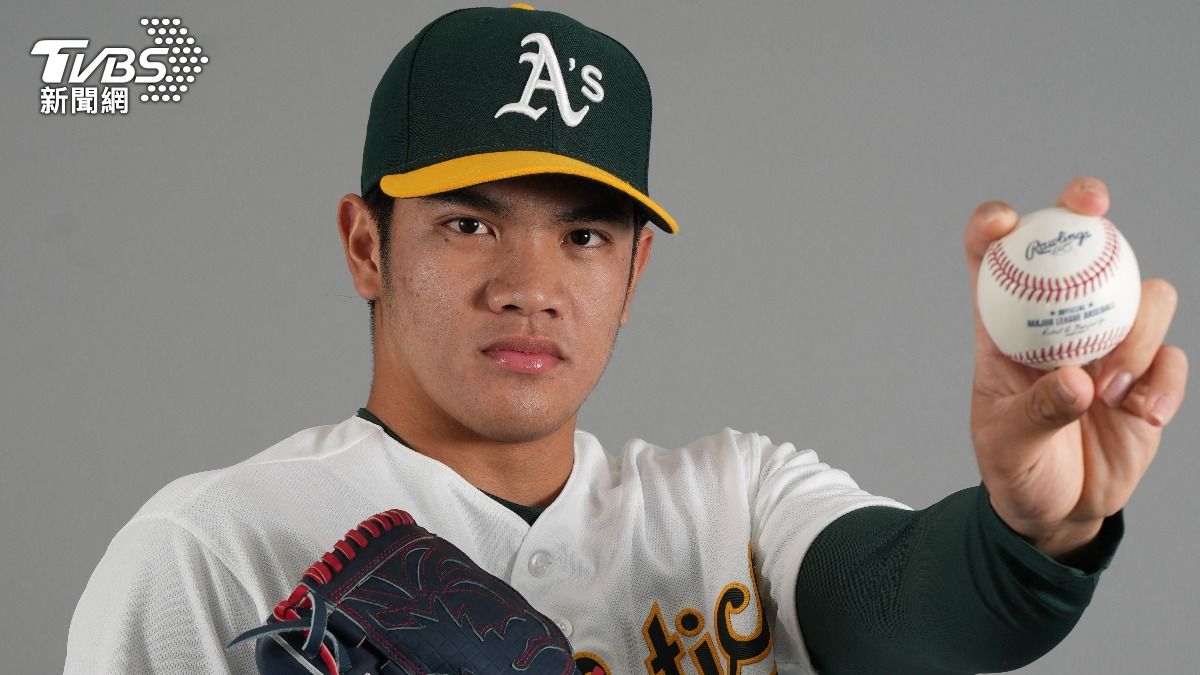 效力於奧克蘭運動家3A的20歲台灣左投林維恩。（圖／達志影像路透社）
