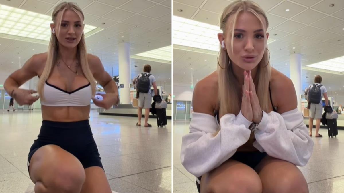 健身女網紅穿「中空運動裝」登機遭拒 空服員:妳像裸體