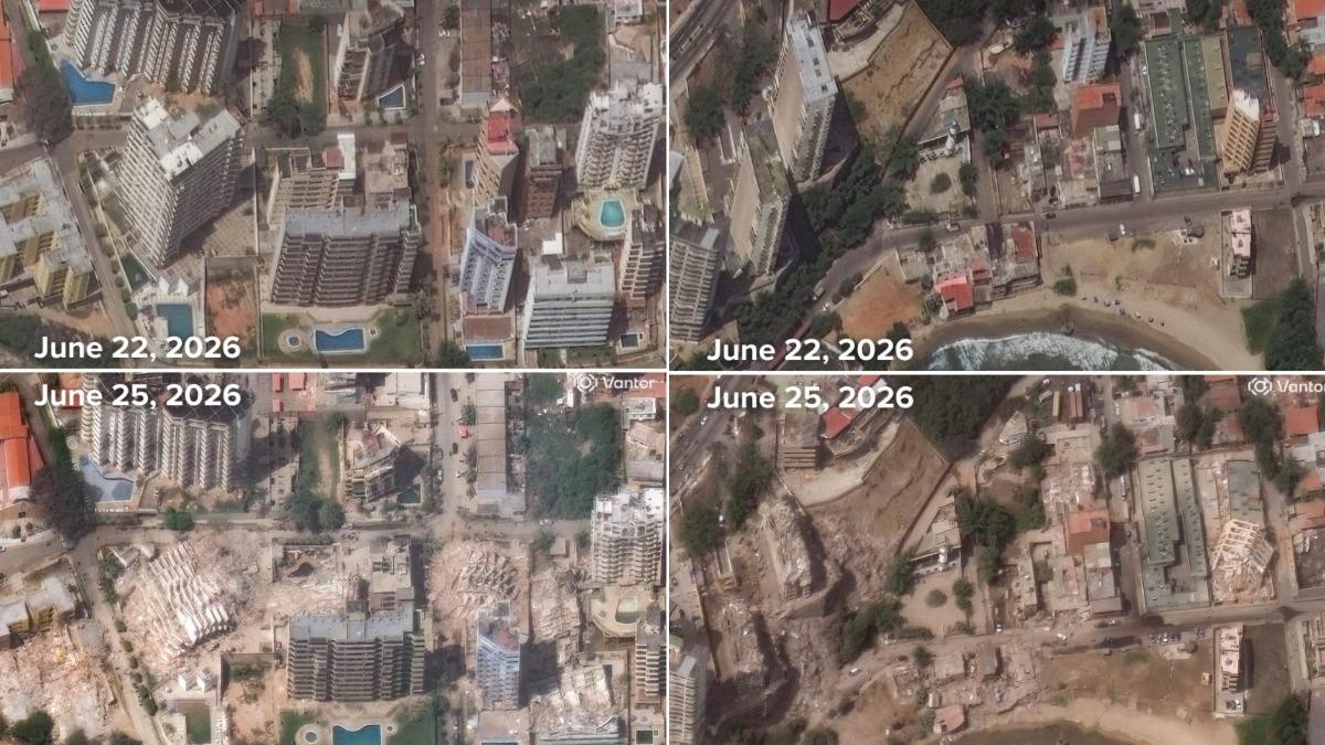 委內瑞拉世紀連環強震!災區衛星比對照曝 整片建築「夷為平地」