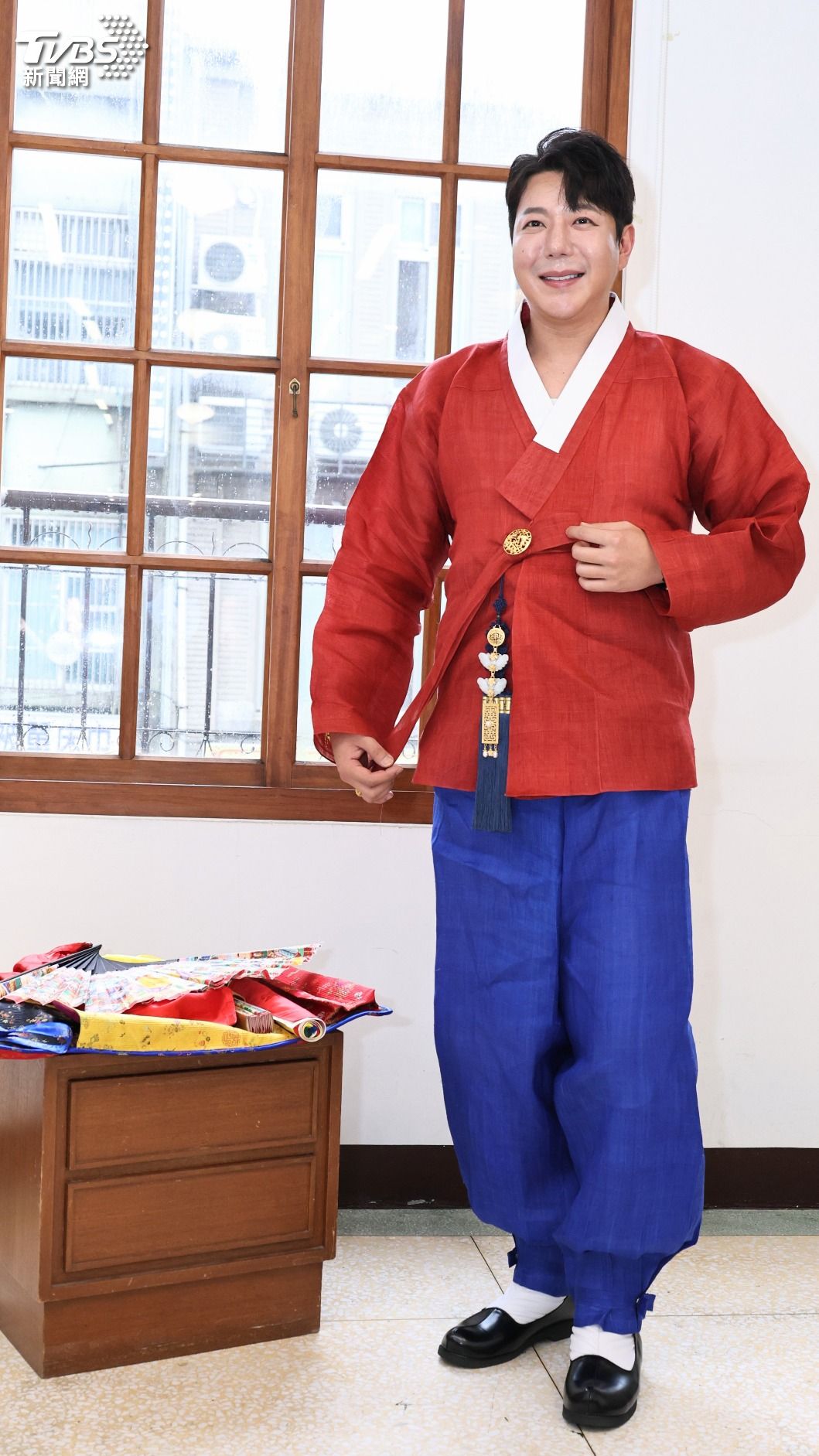 尹大滿身形高大,卻給人頗為親切的感受。(圖/張哲鳴攝)