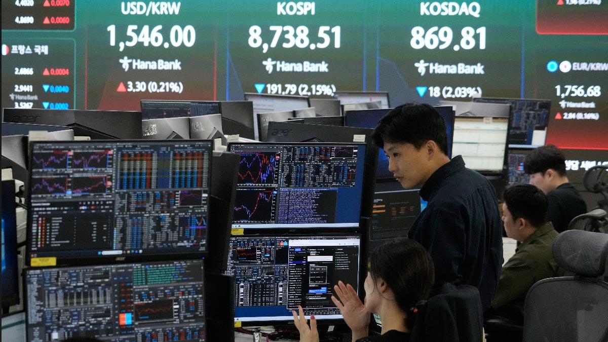 南韓股市今年一度衝上9385.59點歷史高點。（圖／達志影像美聯社）