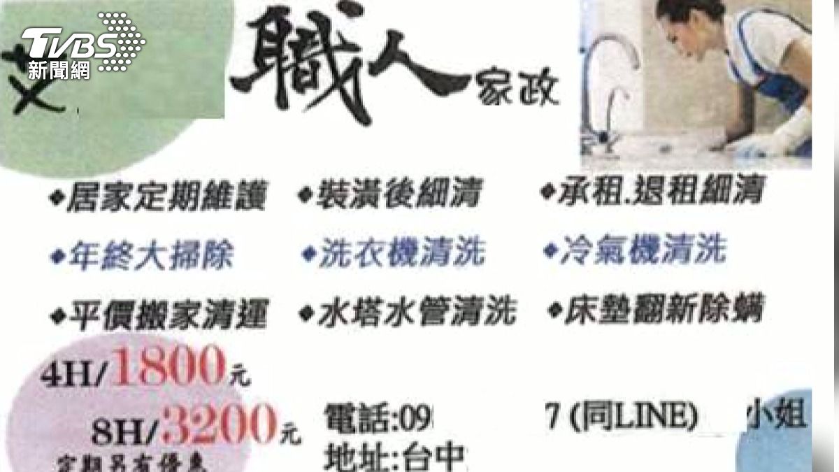 媒介失聯移工「家庭小精靈」清潔豪宅 台中夫妻檔2年撈逾350萬遭起訴