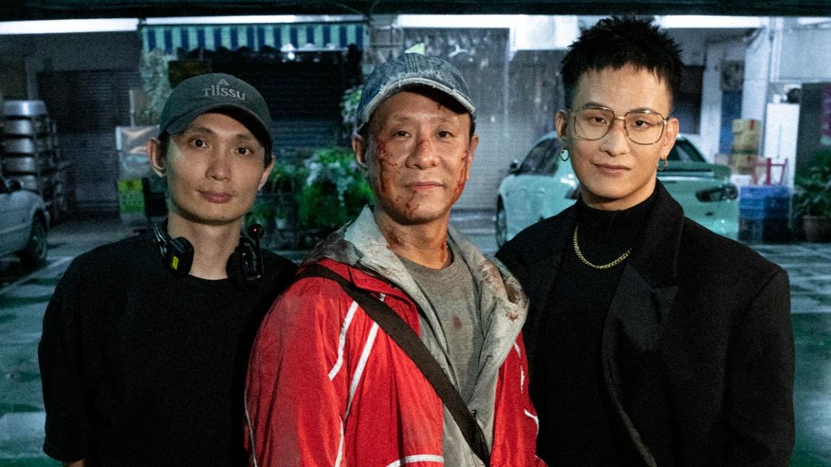 導演殷振豪(左起)和朱栢康以及黃奇斌合作相當愉快。(圖/大可文武有限公司提供)