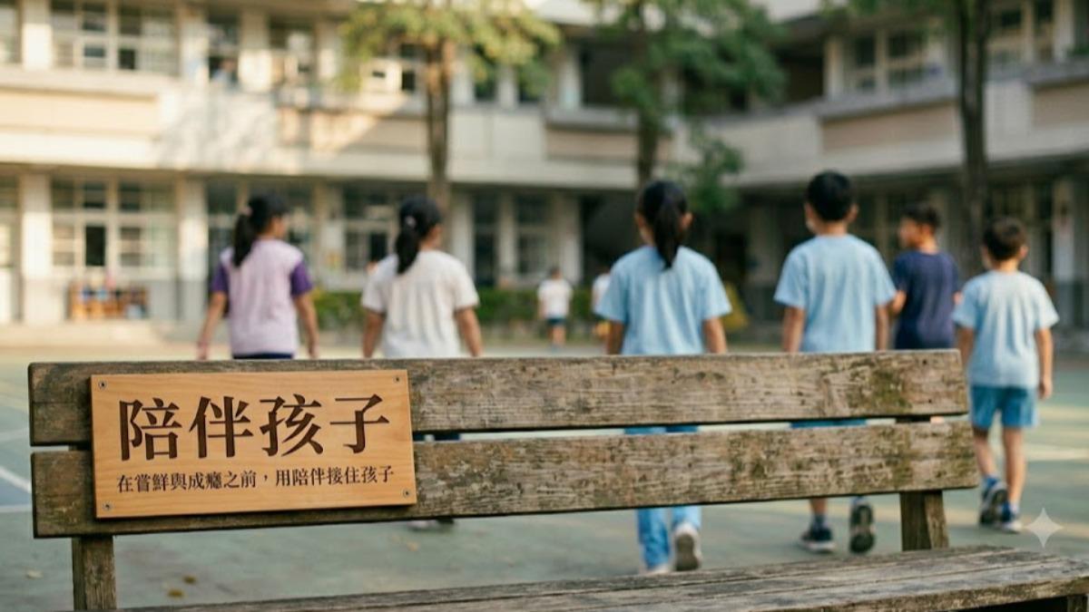 當孩子知道有人願意陪伴、傾聽自己,面對外界錯誤誘惑時會更有抵抗力。(圖/AI生成)