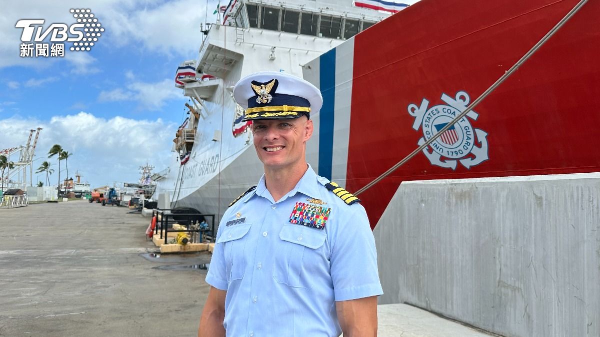 美國海警金博爾號艦長Allen Jr.期盼透過交流，向菲國展示專業海巡運作。(圖／TVBS)