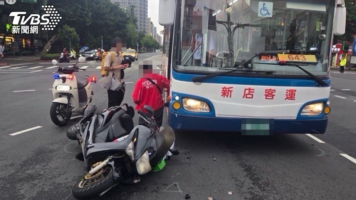 車禍現場外觀。（圖／TVBS）