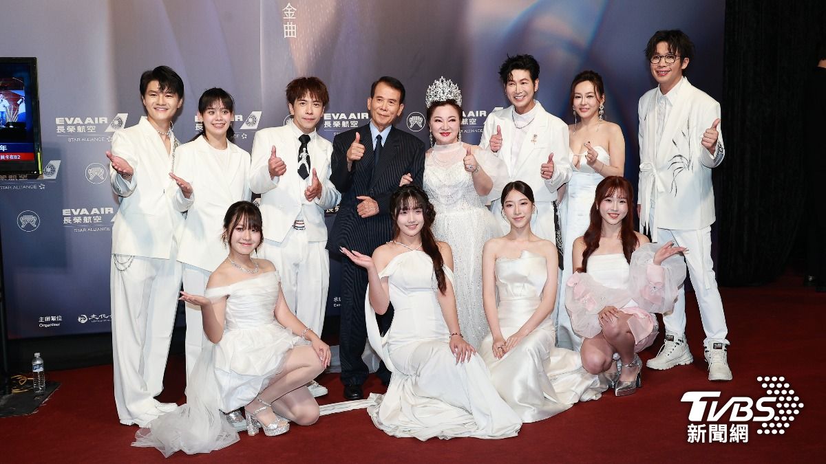 白冰冰登上紅毯。(圖/TVBS)