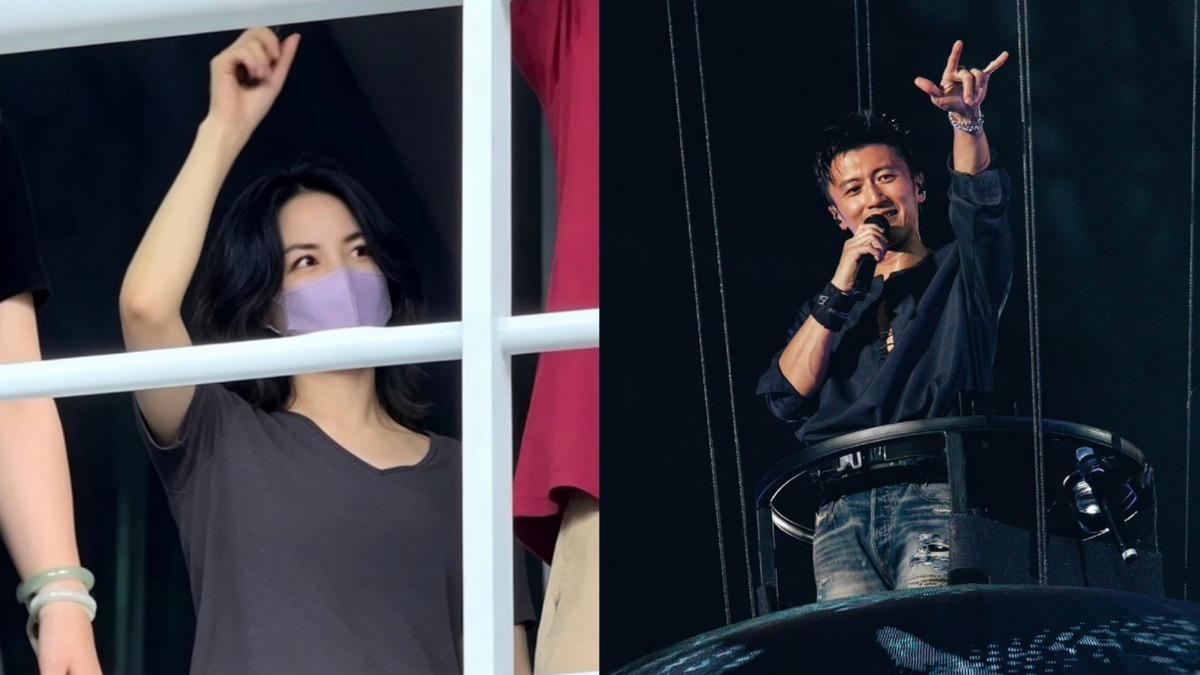 王菲現身謝霆鋒演唱會!台下嗨唱定情曲〈玉蝴蝶〉 隔空放閃全場暴動