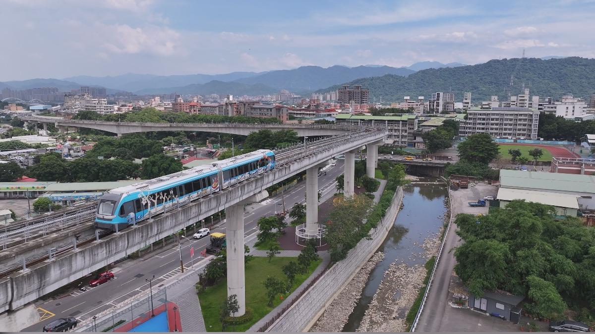 ▲捷運三鶯線主題彩繪列車亮相:三鶯線客家文化彩繪列車。(圖片來源:新北市政府捷運工程局)