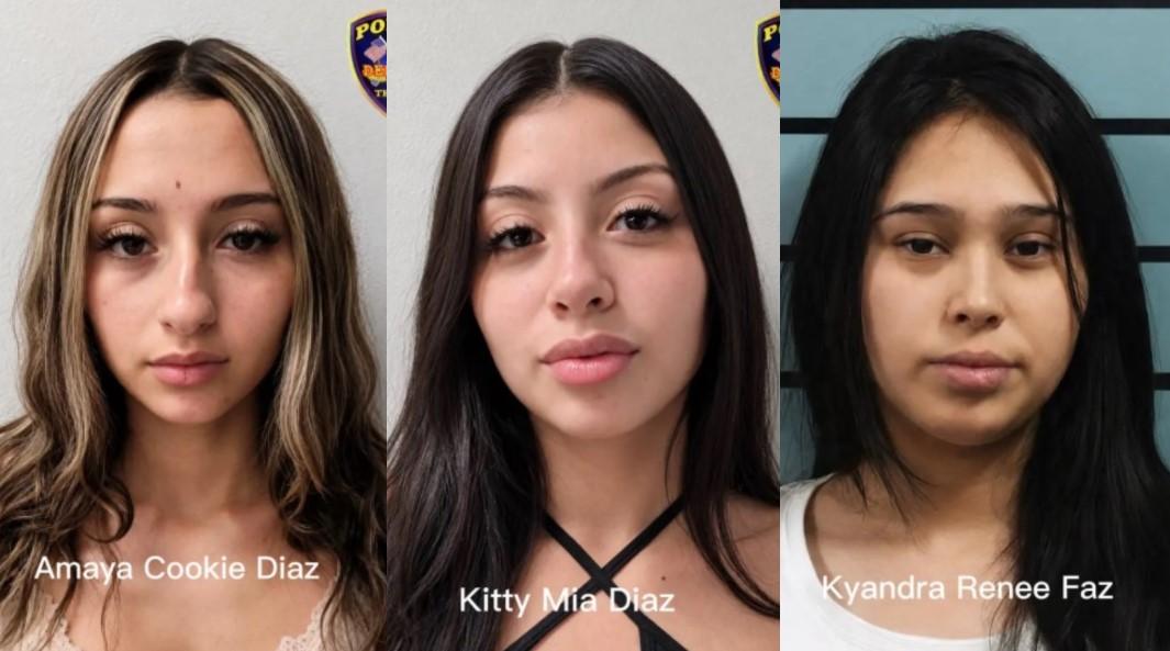殘忍作案的狄亞茲姊妹(左、中)與另一名女子(右)都被指控謀殺罪。(圖/翻攝 New York Post)