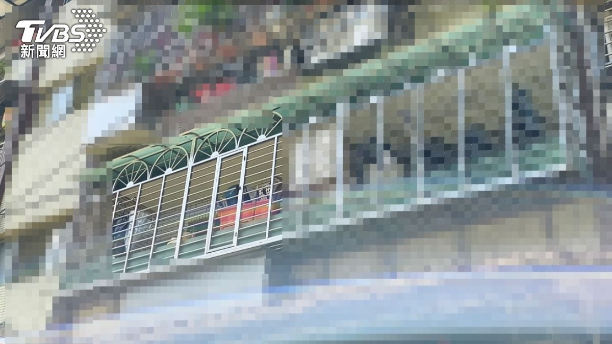 現場為5樓公寓,死者於二樓屋內被尋獲。(圖/陳冠宇攝)
