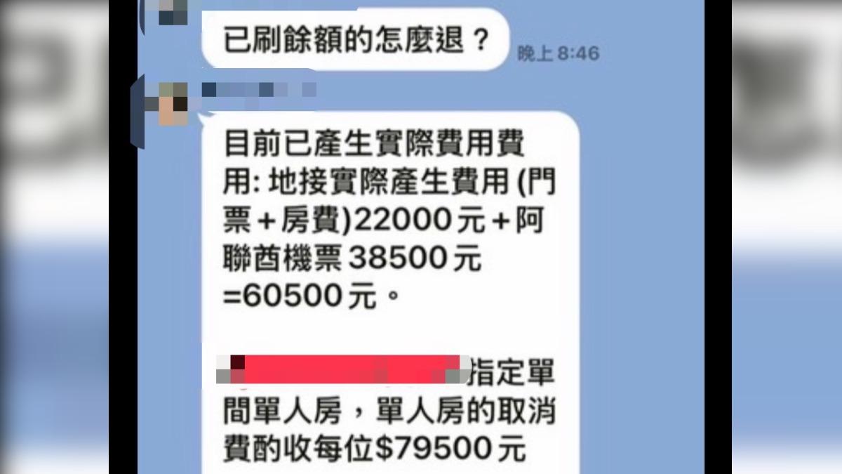 民眾指控旅行社退費制度有疏失。(圖/民眾提供)