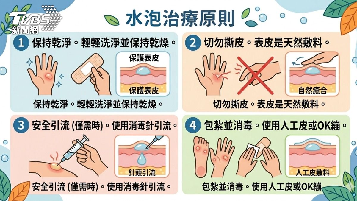 腳底水泡走路痛怎麼辦?醫揭刺破前後 處理重點!(圖/TVBS)