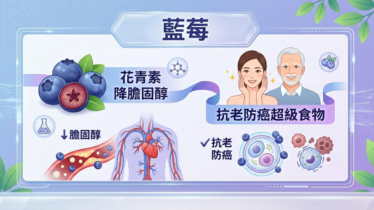 藍莓降膽固醇,營養師揭「1成分」護心。(圖/TVBS)