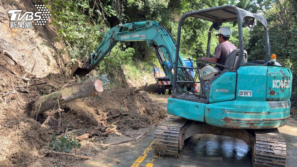 台中市石岡區-道路崩塌-石岡區頭坪巷-豪雨崩塌-落石