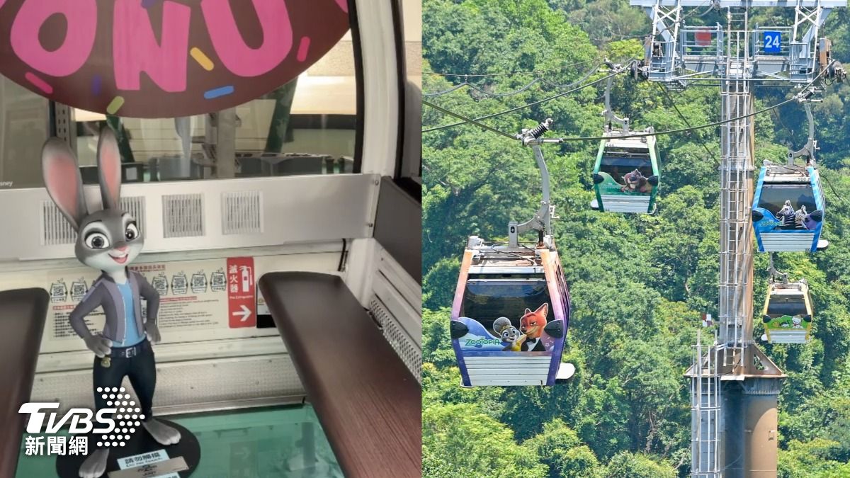 2台的驚喜版水晶車廂內有角色公仔。(圖/陳昫蓁、胡瑞麒攝)