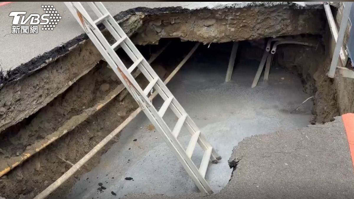 台中市天坑-台中市建築工地天坑-建築工地地層掏空-地下室開挖-天坑