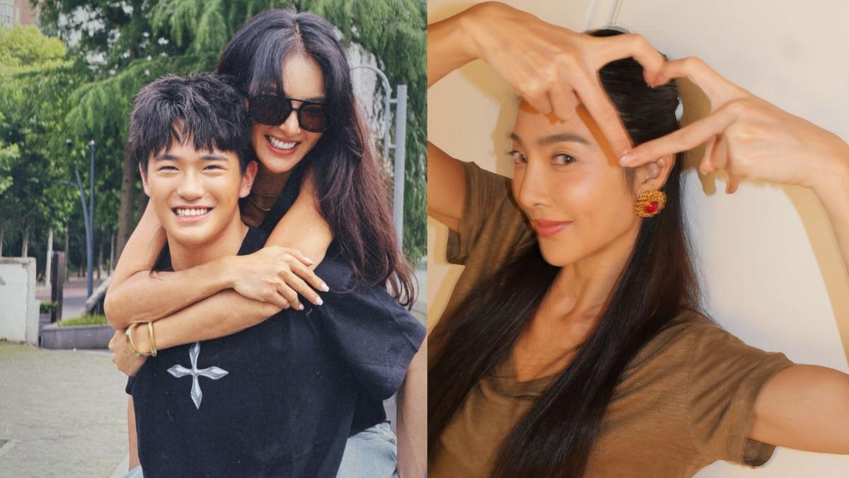 曹格17歲兒有女友了！帥氣長相曝光　吳速玲曬合照：就是一個帥