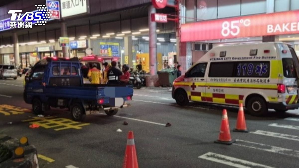 台南永康嚴重車禍!女騎士受困捲入貨車底 OHCA送醫搶救