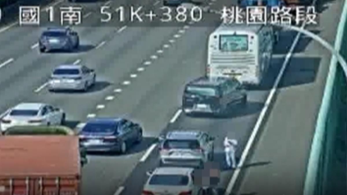 南向也發生追撞事故。（圖／國道即時路況）