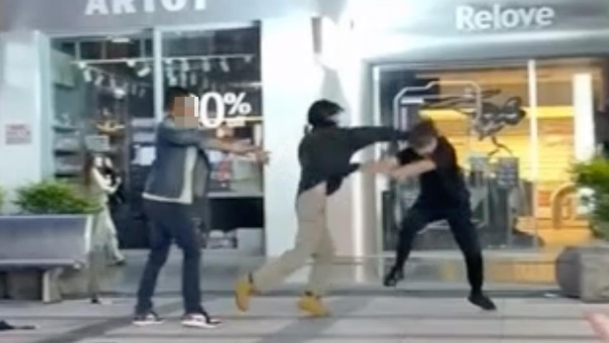 信義威秀中庭拳擊賽開打!2男夜店潑酒糾紛 散場遇見再互毆