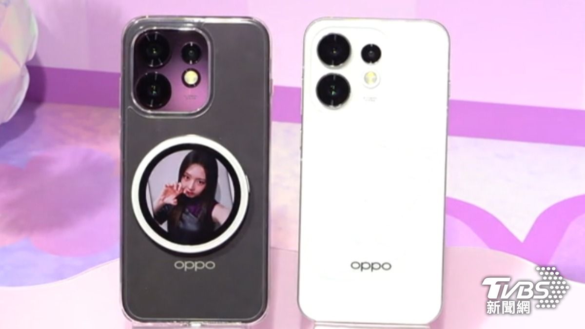 影像創作神器 OPPO Reno16系列誕生，首創超Q萌的「電子泡泡鏡」外掛小螢幕。（圖／TVBS）