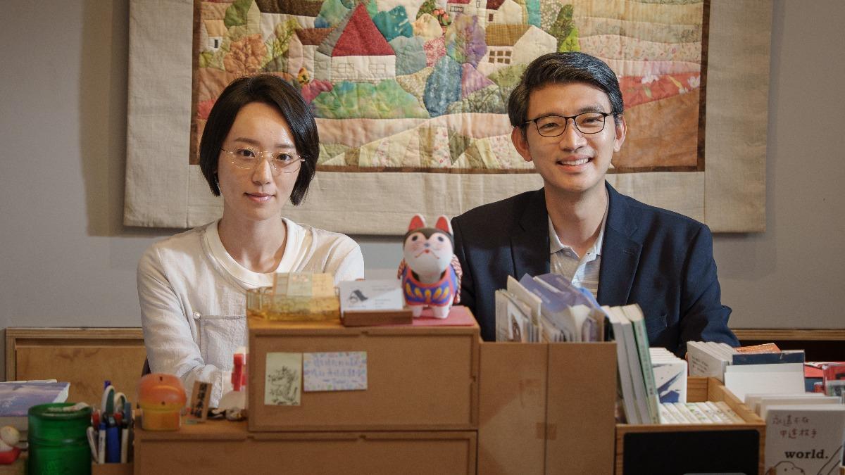 林子熙(左)、曾少宗主演《他的靈魂與他的書店》。(圖/大愛提供)